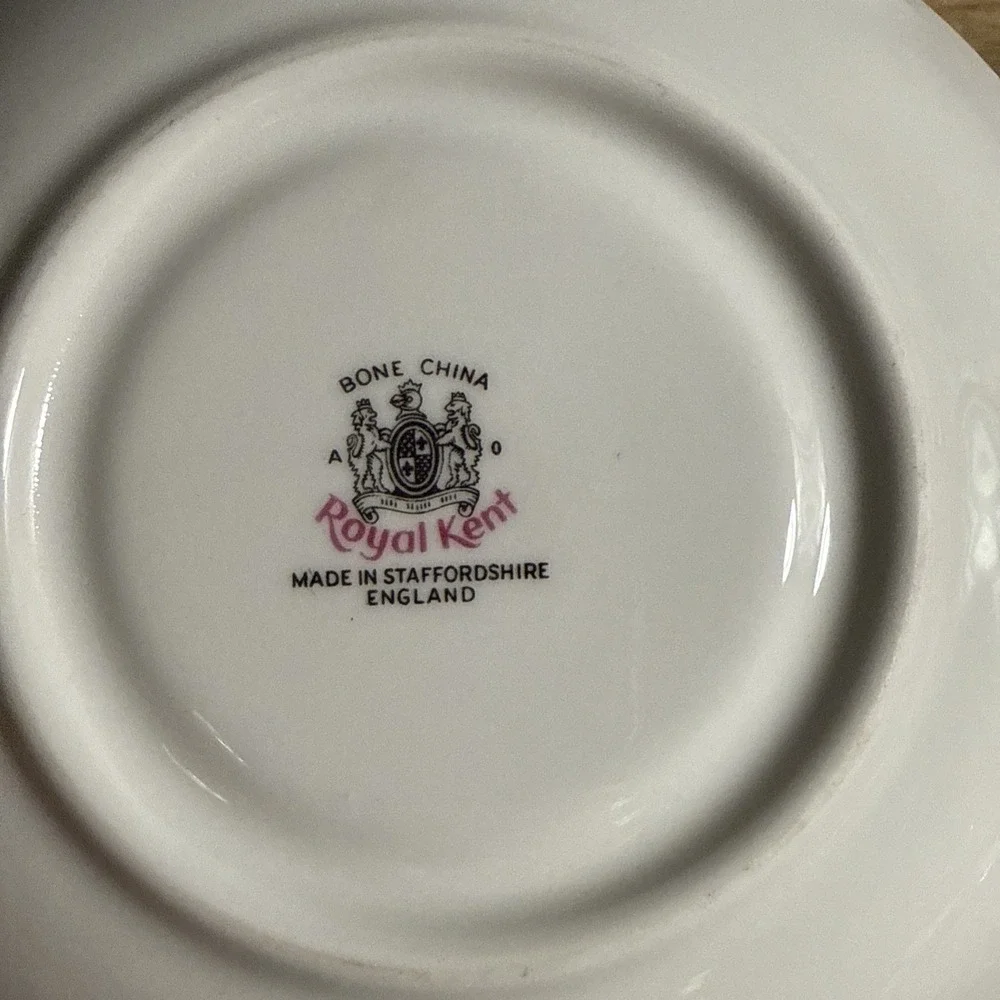Vintage Royal Kent Tea Cup And Saucer